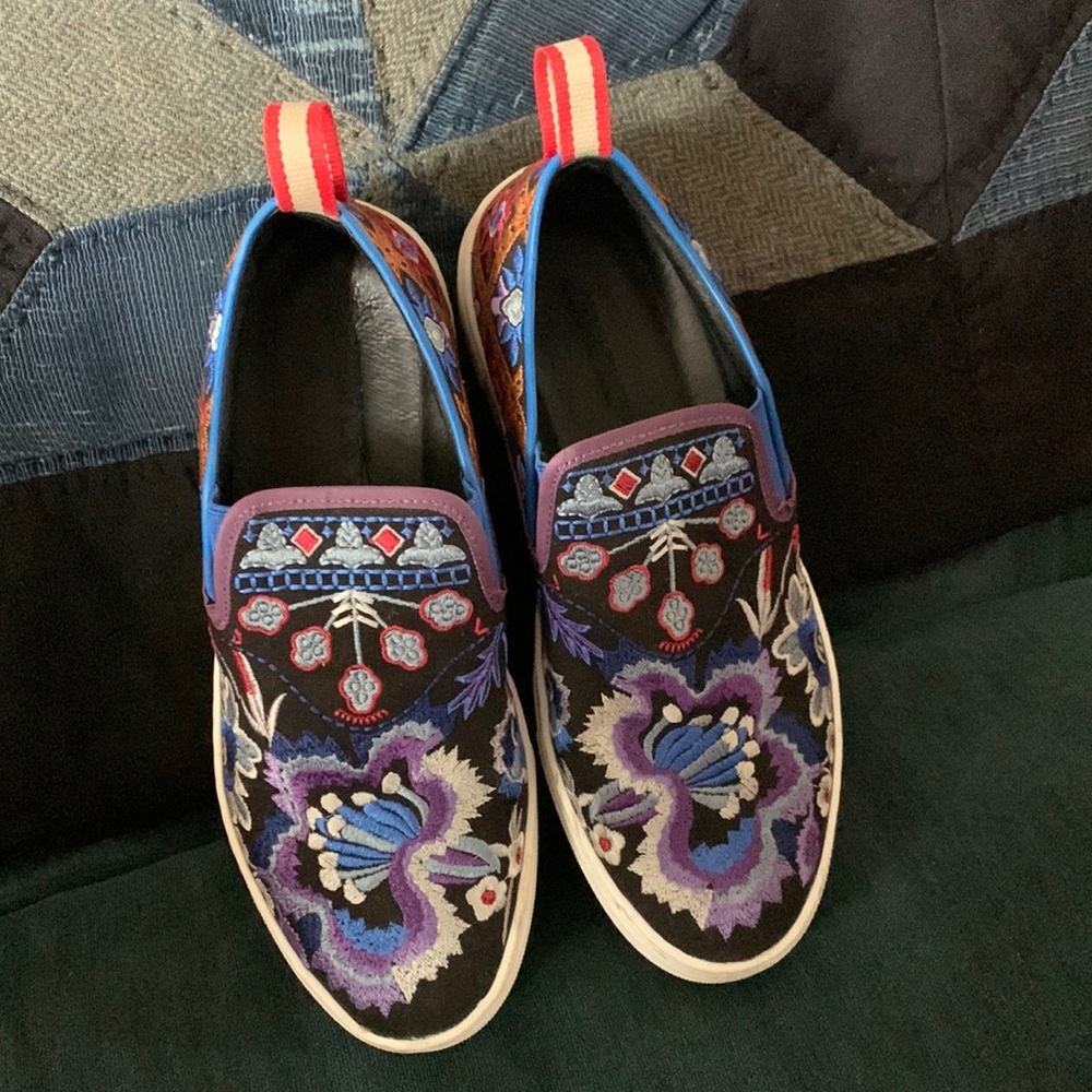 Johnny Was embroidered sneakers